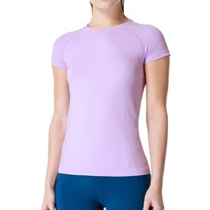 Sweaty Betty short sleeve tee prism purple medium
